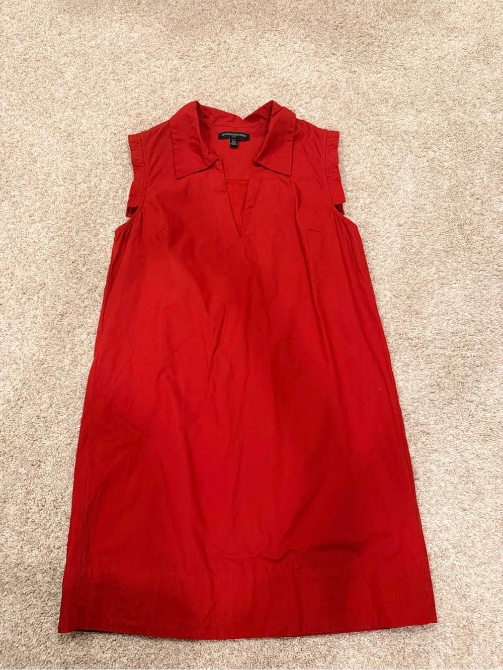 Banana Republic Sleeveless Red Shift Dress
